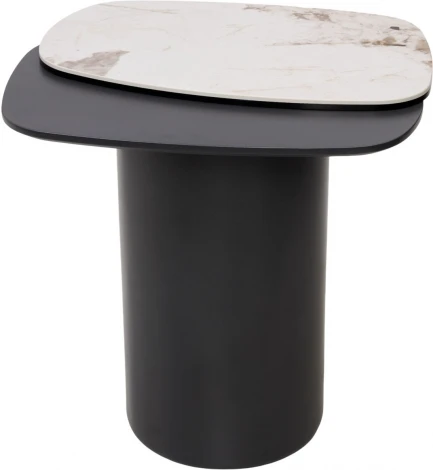 Стол кофейный ARVID PANDORA  керамика на стекле/ окрашенный МДФ / темно-серый МДФ каркас ®DISAUR (арт.626M05806)