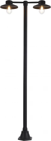 Наземный светильник ST Luce Basko SL9542.705.02 темно-серый/прозрачный E27 2*60W (220V, IP54)