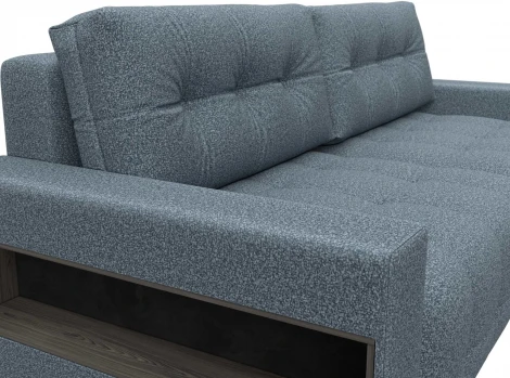 Диван прямой с полками Лига-053 НПБ Лига Диванов (Велюр) арт.128906