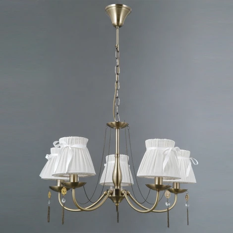 Подвесная люстра ILLUMICO IL0023-5PSQ-24 AB CASTOR (220V, на цепи)