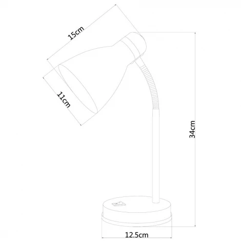 Интерьерная настольная лампа для школьника Arte Lamp Mercoled A5049LT-1BK (220V)