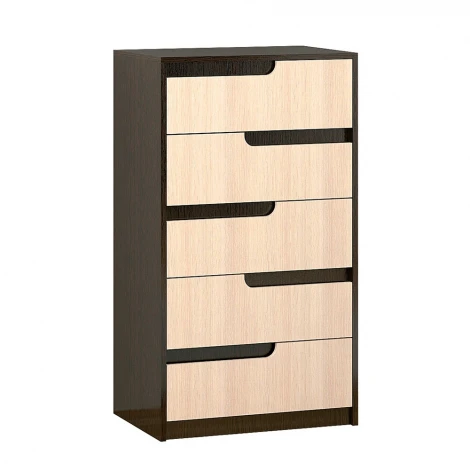 Комод ТЭКС высокий Гавана, Дуб молочный