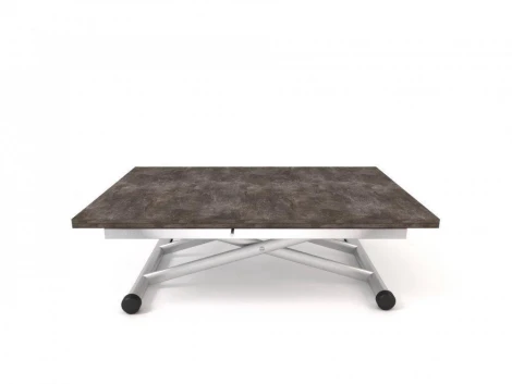 Стол трансформер журнальный обеденный Эцталь Серебристый