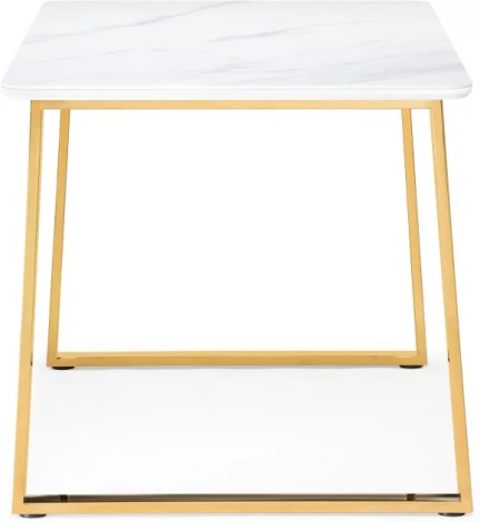 Керамический стол Селена 160 (Селена 2 160х90х77 белый мрамор / золото) Notta арт.572185