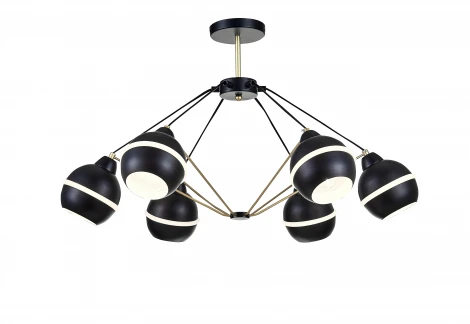 Потолочная люстра на штанге Simple Story 1074 1074-6CL (220V, шарики)