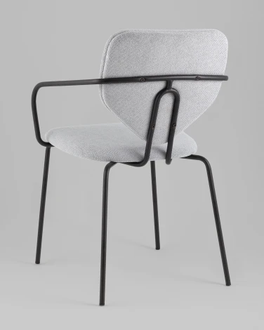 Стул обеденный Masey с подлокотниками серый Stool Group арт.УТ000039586