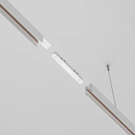 Коннектор питания прямой Exility белый (магнитный) Maytoni Technical TRA034PC-42W (48V)