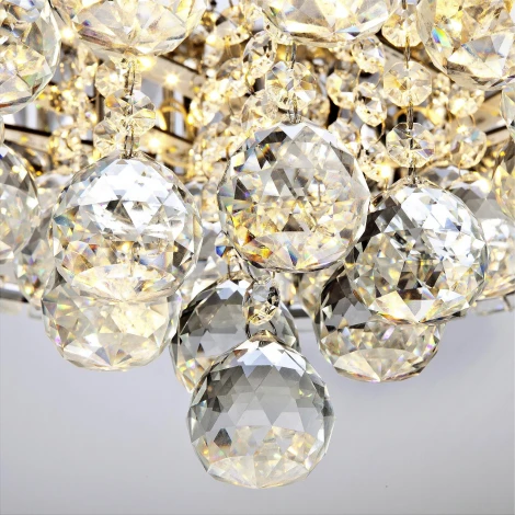 Потолочная люстра светодиодная хрустальная с пультом и управлением смартфоном с регулировкой цветовой температуры и яркости LED4U L032-500