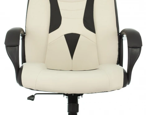 Кресло игровое Zombie 8 белый/черный эко.кожа крестовина пластик