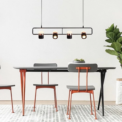 Подвесной светильник Wi-Fi Lightera Rudolf LE114L-4B SMART (LED, 220V, управление смартфоном, голосовое управление, умный дом - Алиса, Tuya Smart, Маруся, Smart Life, Экосистема Сбер, на проводе)