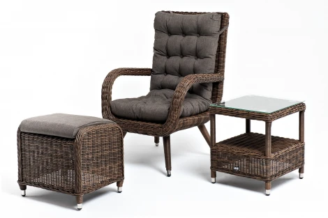 "Толедо" лаунж-зона из искусственного ротанга, цвет коричневый 4SIS арт.УТ-00004151