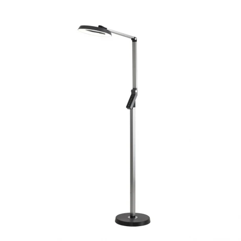 Торшер светодиодный с сенсорным выключателем Lumion Genri 8332/15FL темно-серый, металл/пластик LED 15W 3000/4000/6000K ССТ/диммер/LCD 220V (регулировка яркости)