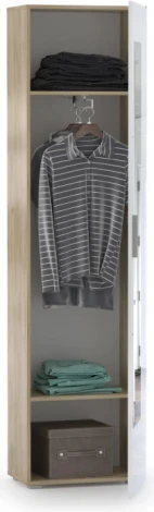 Шкаф Mobi Лайн 08.122 дуб серый craft K 002 PW / белый глянец пвх 339717