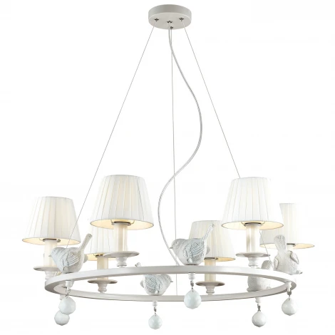 Подвесная люстра Favourite Vogel 1705-6P (220V, подвески, на тросе, птички)