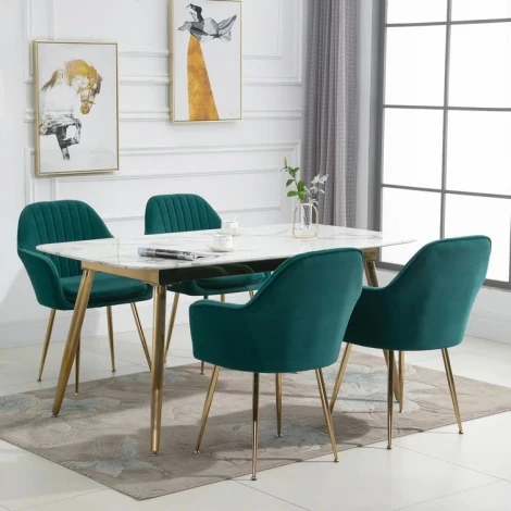 Стул Tranquil Synchrony Hesby Велюр/Зеленый арт.HSBI_Y607_green