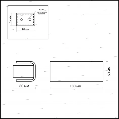 Настенный светильник Odeon Light Kima 2731/1W