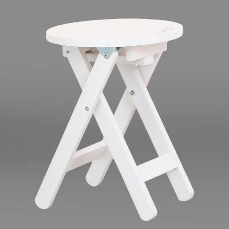 Табурет складной снег Mebelik арт.008422