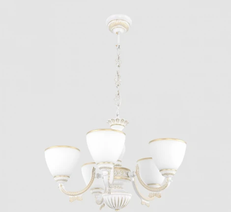 Подвесная люстра Arte Milano AM342837 342837/5 WT+G (220V, на цепи)