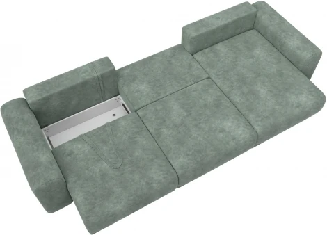 Диван угловой Лига-056 НПБ Лонг угол универсальный Лига Диванов (Велюр) арт.129174