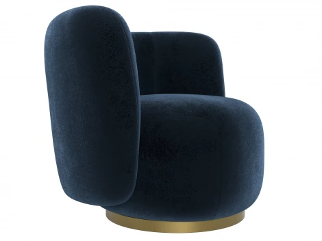 Кресло Лига-072 (Фанера//Велюр/Синий) Лига Диванов 131014