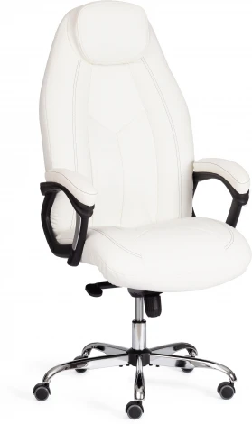 Компьютерное кресло игровое Tetchair BOSS Lux (Исскуственная кожа/Белый) 21152