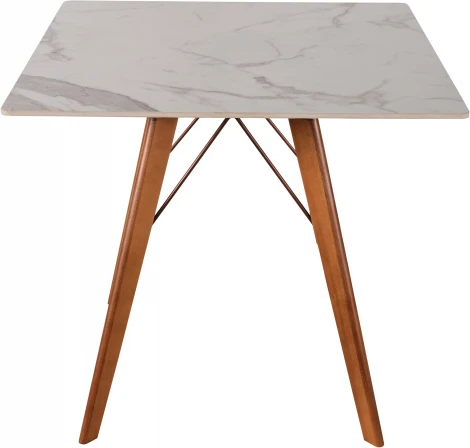 Стол обеденный обеденный JET CERAMIC квадратный 80*80 (Дерево бук, Темный орех )