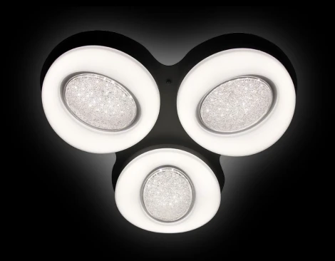Потолочная люстра Ambrella Orbital Crystal Sand FS1583/3 WH 156W D585*555