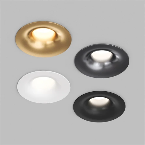Встраиваемый светильник точечный Denkirs Shine Glow DK2430-BK черный матовый