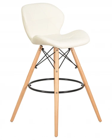 Стул барный BUTTERFLY BAR (ножки светлый бук, цвет кремовый)