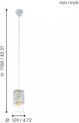 Подвесной светильник Eglo Cardigan 49202 (220V, на проводе, круглые)