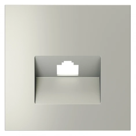 Накладка для розетки компьютерной RJ45 Voltum S70 VLS001305 (сталь)