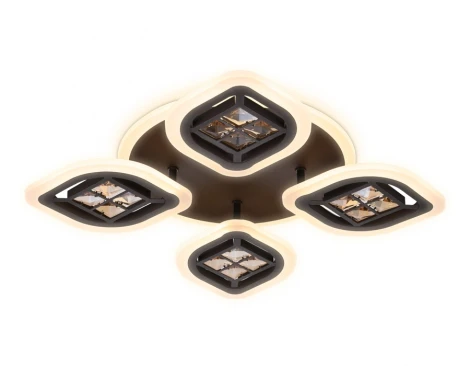 Потолочная люстра Ambrella Acrylica Ice FA281 (регулировка яркости, LED, 220V, пульт управления, управление смартфоном, умный дом - PC.Lamper, цветы)