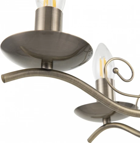 Подвесная люстра Arte Milano Amalfi-9934 339934/5 AB (220V, на цепи, подсвечник, свеча)