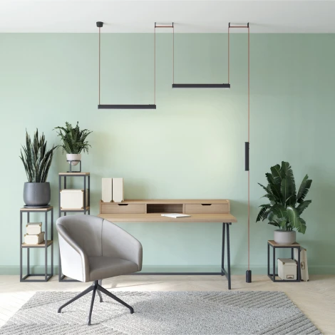 Трековый светильник 48V Denkirs Belty Linear DK5574-BK (LED)