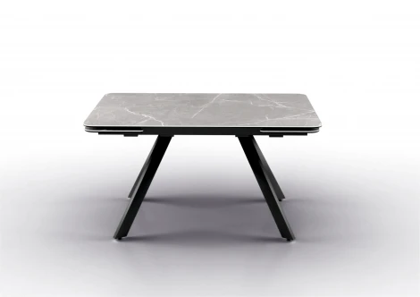Стол NEW, Керамогранит, Черный/Bayona grey Аврора Леон 102029