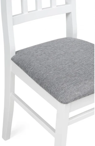 Деревянный стул Woodville Мириел белый / серый 527065