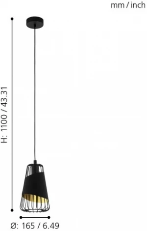 Подвесной светильник Eglo Austell 49447 (220V, на проводе)