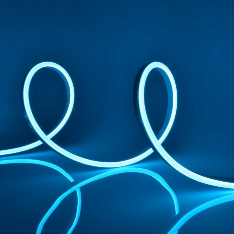 Светодиодная гибкая герметичная лента Neon 15 м. Neon ULS-N11-2835-120LED/m-8mm-IP67-DC24V-10W/m-15M-LIGHTBLUE катушка в герметичной упаковке