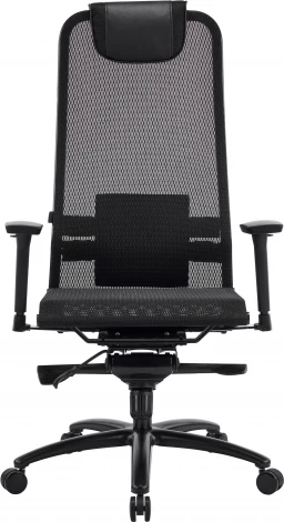 Кресло Everprof Deco Black Lux (Дэко Блэк Люкс) Сетка Черный EP Deco Black Lux M Black