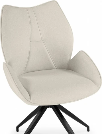Стул на металлокаркасе Woodville Miranda 360 крутящийся beige / black арт.15847
