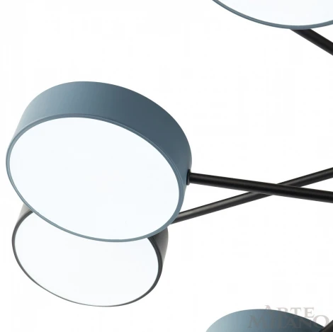 Потолочная люстра на штанге Arte Milano Ferrara 250906/8B Bk/Gr (LED, 220V, круглые)