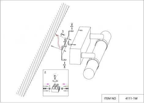 Настенный светильник Favourite Cuero 4111-1W (LED, 220V)