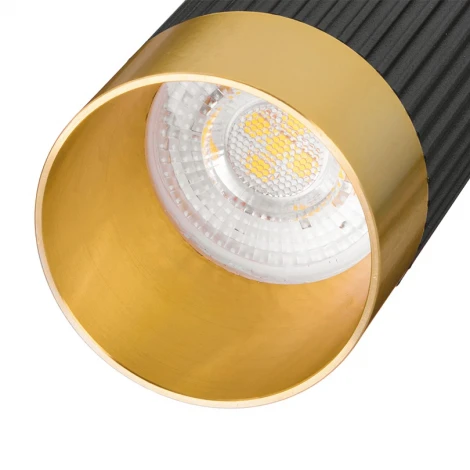 Трековый светильник однофазный Wolta WTL-MR11/16BG под лампу MR11 с цоколем GU10 Черный / золотой SHELL