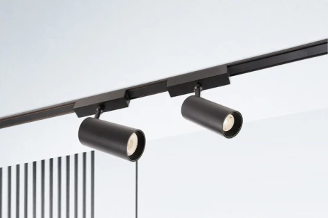 Трековый светильник магнитный 18W 48V Italline IT09-9018 black 3000K (LED, круглые)