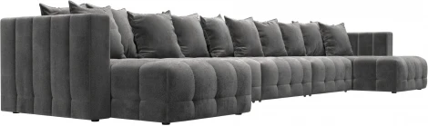 Диван П-образный Лига-052 НПБ МегаЛонг Лига Диванов (Велюр) арт.128865