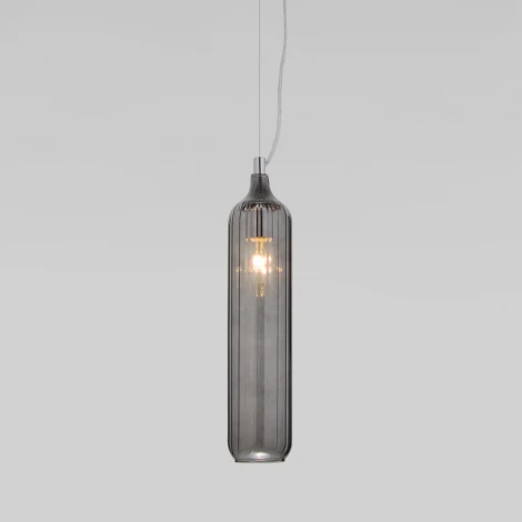 Светильник подвесной Eurosvet Siesta 50252/1 дымчатый (220V, на тросе, круглые)