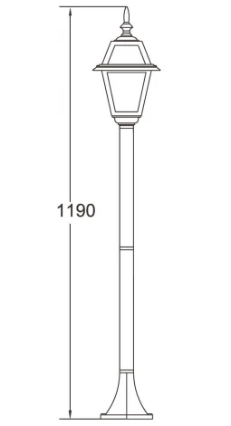 Наземный фонарь Oasis Light 91106 lgG Bl