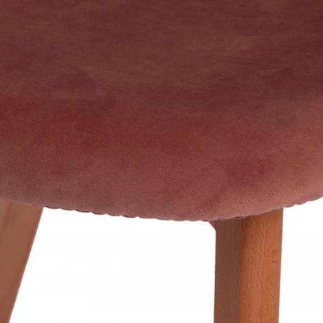 Обеденный стул Tetchair CINDY (Вельвет,Дерево бук/Коралловый)