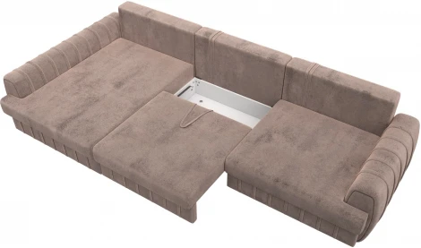Диван угловой Лига-057 НПБ Лонг угол левый Лига Диванов (Велюр) арт.129304L