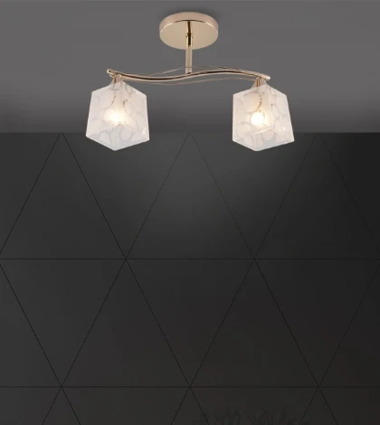 Потолочная люстра на штанге Seven Fires Fabo SF3376/2C-FGD-WT